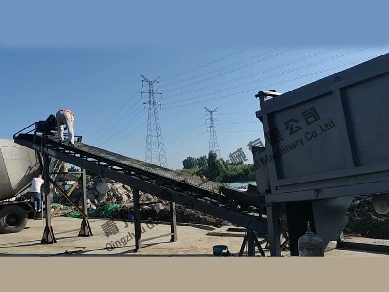 天津滾筒洗砂機安裝現場 天津滾筒洗砂機安裝現場