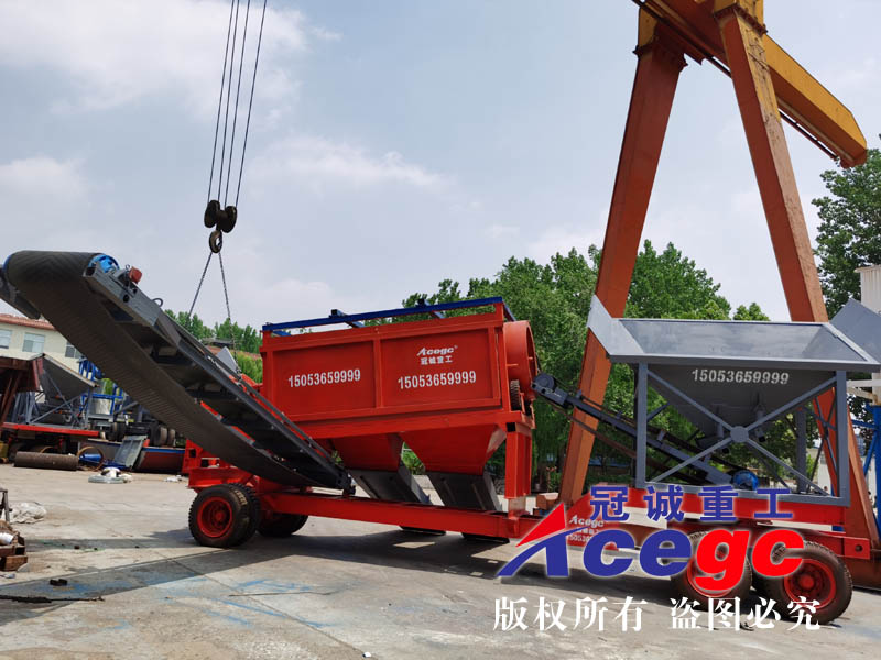 實用移動滾筒篩洗砂機 實用移動滾筒篩洗砂機